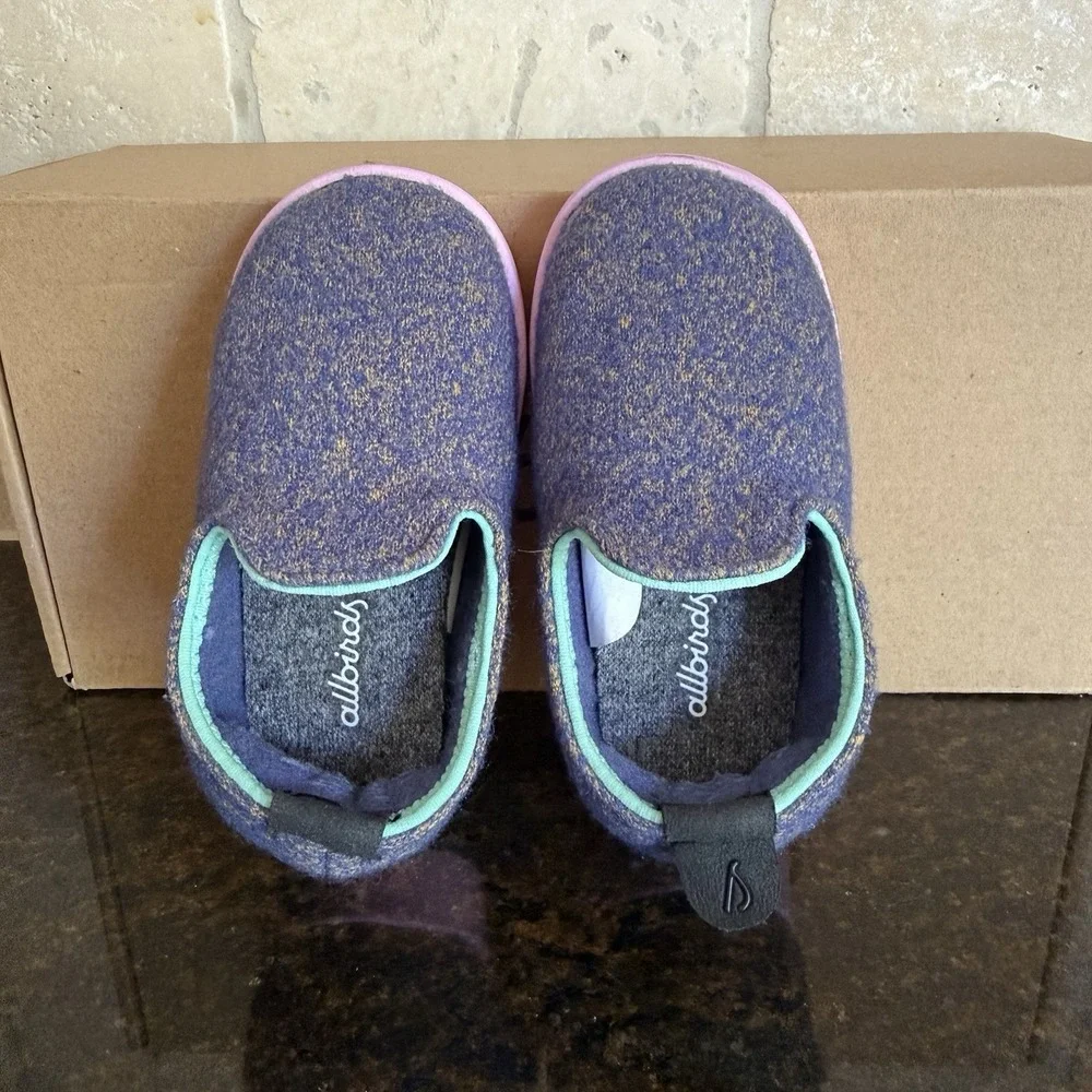 Smallbirds x Allbirds Baby Shoes Wool Lounger Wowza Blue T5
